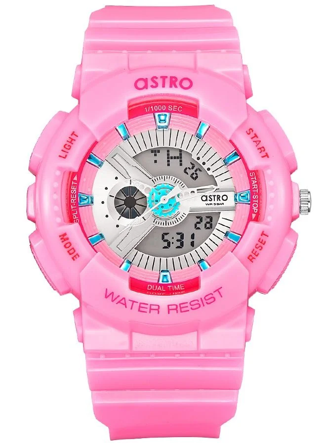 ASTRO ASTRO Women's Analog-Digital Pink Dial Watch - A22707-PPPW