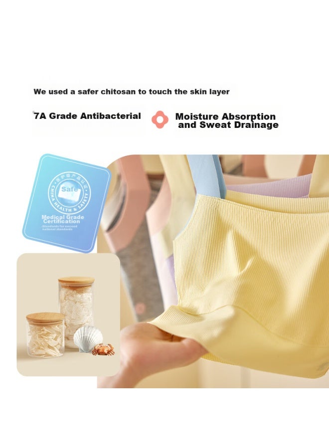 Q21 Girls' Underwear, Puberty Student Bra, Breathable And Sweat-absorbing, First Stage Development Vest - Image 4