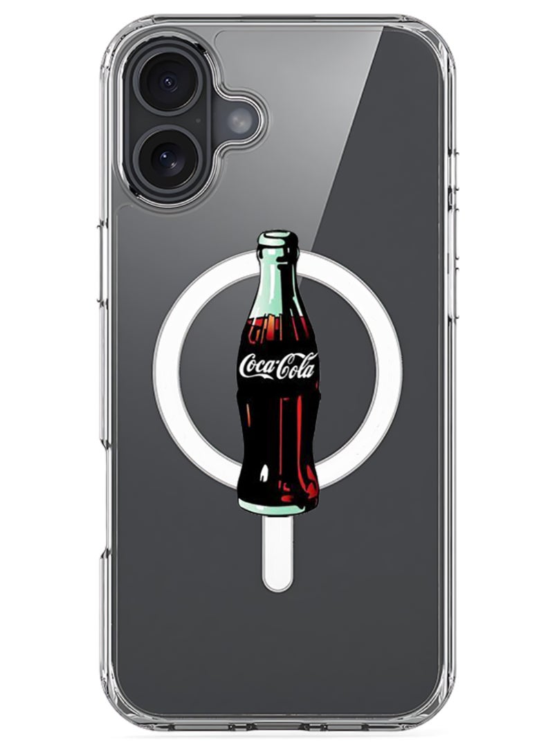 Theodor iPhone 16 Magsafe Magnetic Case Compatible with Wireless Charging, Shockproof Phone Bumper Cover - Coke - Image 1