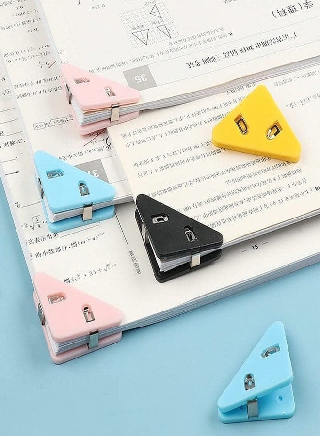 KERMIS™ Kermis Triangular Plastic Paper Clips,Clamps for Preventing Paper Corners from Bending Ideal Tool Attaching Documents to Student Reading, Bunch or Office Clip Art 1 PIS - Image 2