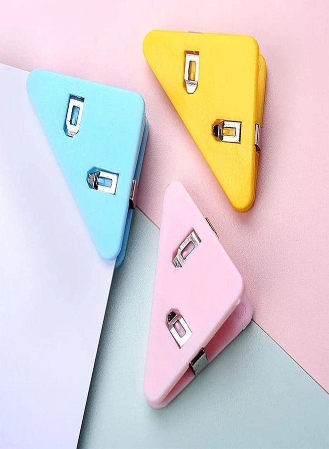 KERMIS™ Kermis Triangular Plastic Paper Clips,Clamps for Preventing Paper Corners from Bending Ideal Tool Attaching Documents to Student Reading, Bunch or Office Clip Art 1 PIS - Image 3