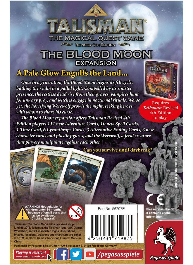 Pegasus Spiele Talisman The Blood Moon Board Game Blue  - Image 4