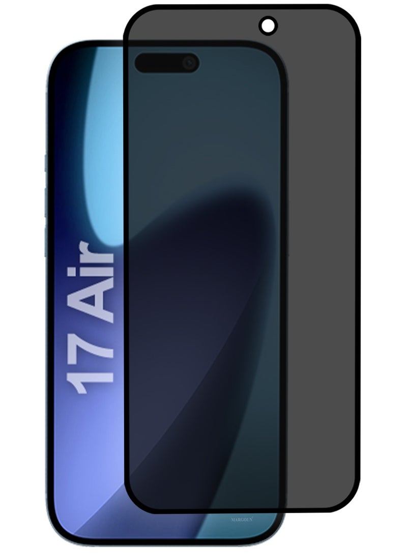 Premium 3D Privacy Screen Protector for iPhone 17 Air, Anti-Spy Tempered Glass HD Clear View Easy Installation - Image 2