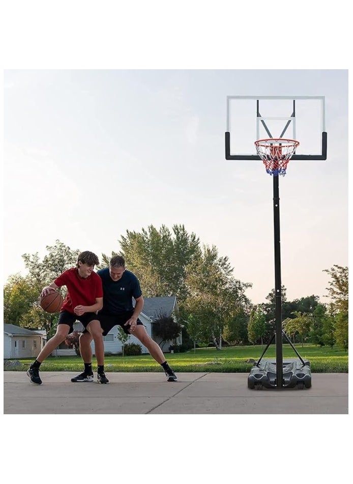 Generic Basketball Stand - Adjustable Height Basketball Stand up to 236cm with Ball and Air Pump for Adults and Kids  - Image 5