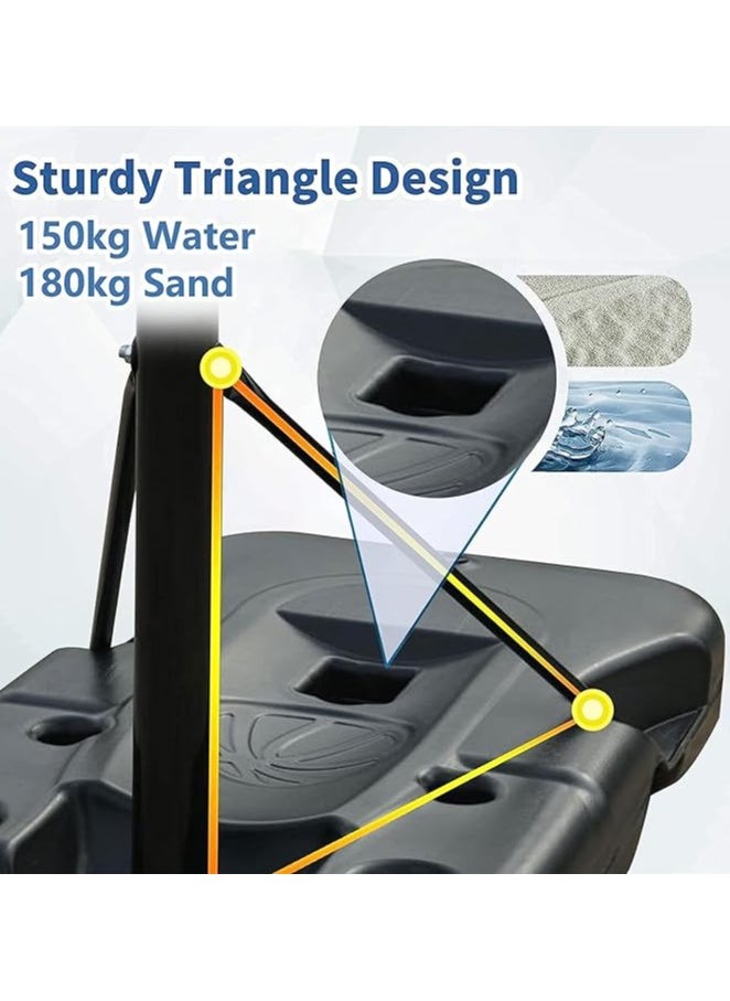Generic Basketball Stand - Adjustable Height Basketball Stand up to 236cm with Ball and Air Pump for Adults and Kids  - Image 4