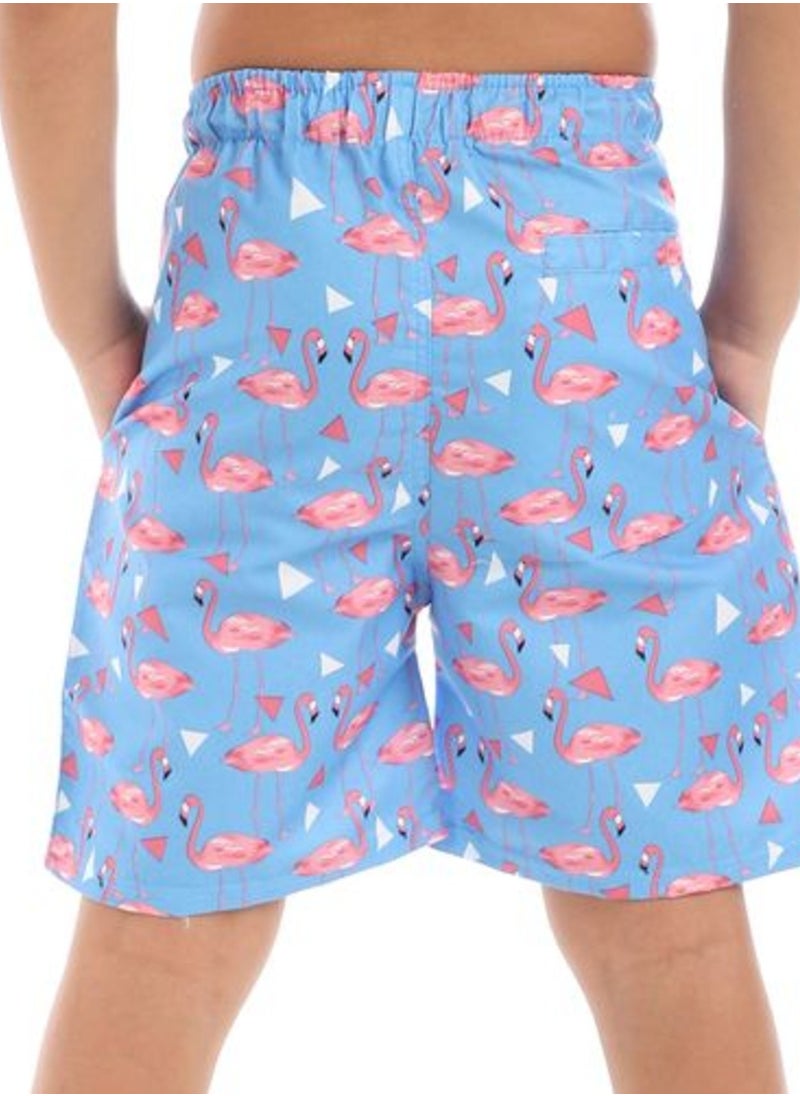 Caesar Boys Swim Short Printed Flamingo  - Image 3