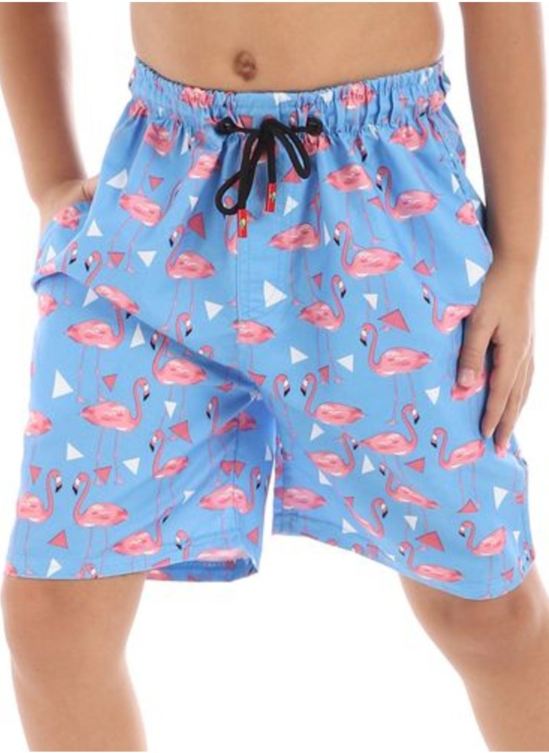 Caesar Boys Swim Short Printed Flamingo  - Image 2