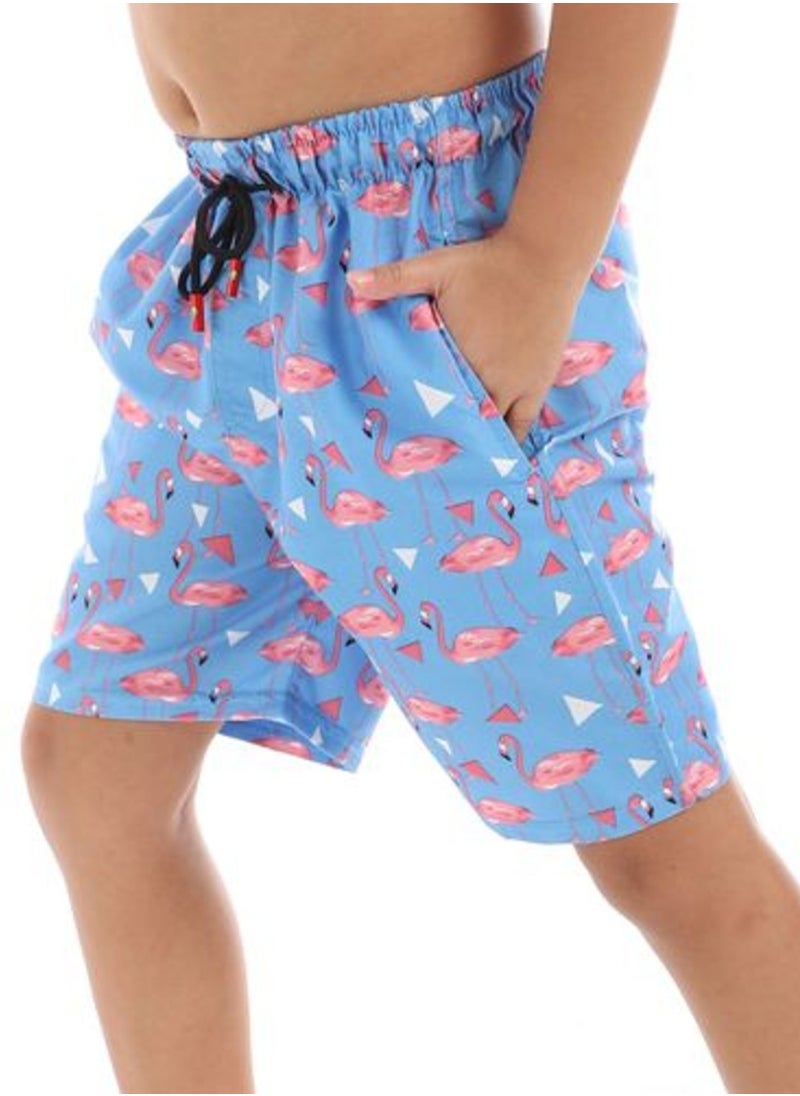 Caesar Boys Swim Short Printed Flamingo  - Image 1