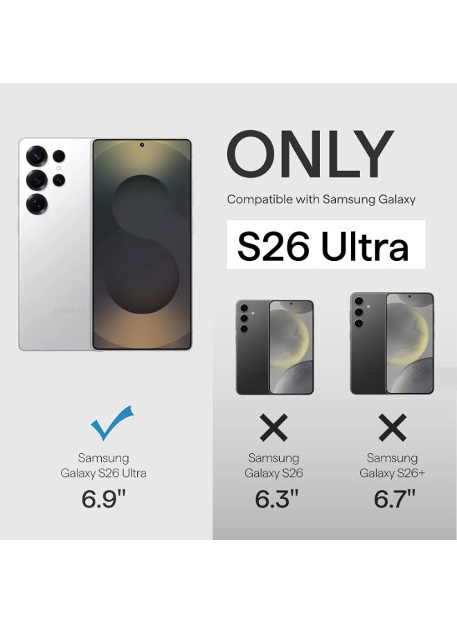 PITAKA حافظة PITAKA لجهاز Samsung Galaxy S26 Ultra، 6.9 بوصة، متوافقة مع MagSafe، حافظة فائقة النحافة لجهاز Samsung Galaxy S26 Ultra مع زر آرون، ألياف أراميد منسوجة 1500D [حافظة Edge - مجرة درب التبانة] - Image 4