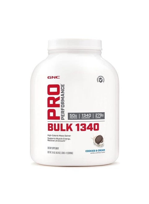 Pro Performance Bulk 1340 - Cookies and Cream, 9 Servings, Supports Muscle Energy, Recovery and Growth