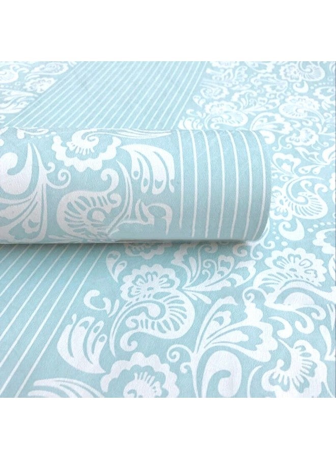 wolpin Wall Stickers Wallpaper for Office (45 x 300 cm) Hall Modern Design Self Adhesive Living Room Background, Blue - Image 1