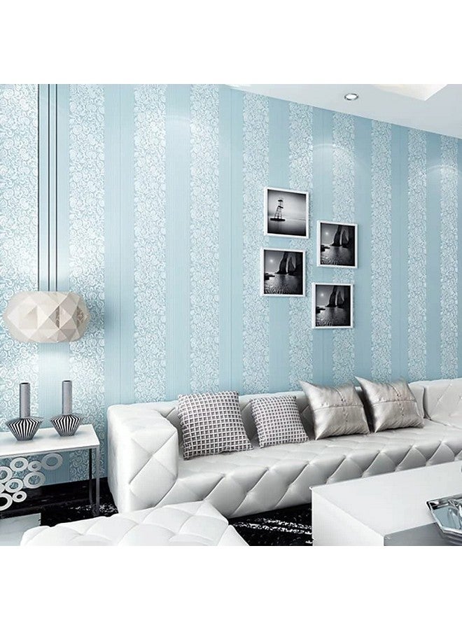 wolpin Wall Stickers Wallpaper for Office (45 x 300 cm) Hall Modern Design Self Adhesive Living Room Background, Blue - Image 5