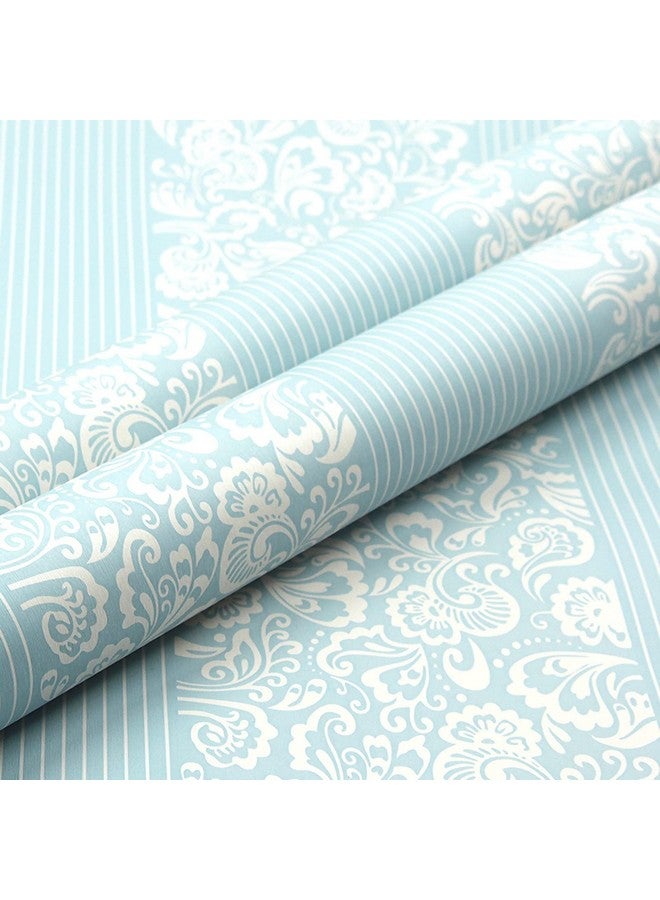 wolpin Wall Stickers Wallpaper for Office (45 x 300 cm) Hall Modern Design Self Adhesive Living Room Background, Blue - Image 3