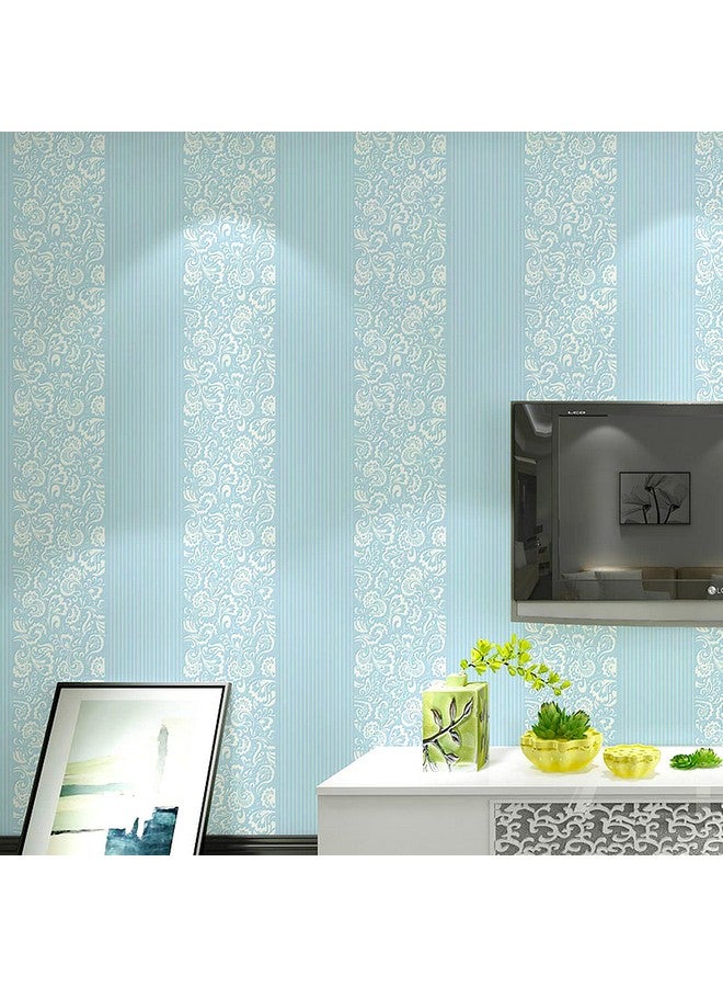 wolpin Wall Stickers Wallpaper for Office (45 x 300 cm) Hall Modern Design Self Adhesive Living Room Background, Blue - Image 2