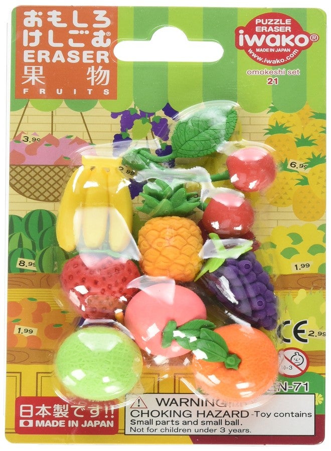 Iwako Japanese Fruit Eraser Set (38327) - Image 1