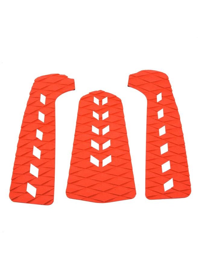 Thoraya EVA Anti slip Stomp Pad with Squarea Hole for Surfboard Shortboard Longboard Skimboard(red)  - Image 1