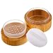 Frienda 20 ml Bamboo Loose Powder Puff and Container Empty Dusting Powder Jar for Body Face Makeup Travel Box Compact Case Holder with Sifter Lids and Puff - Image 2