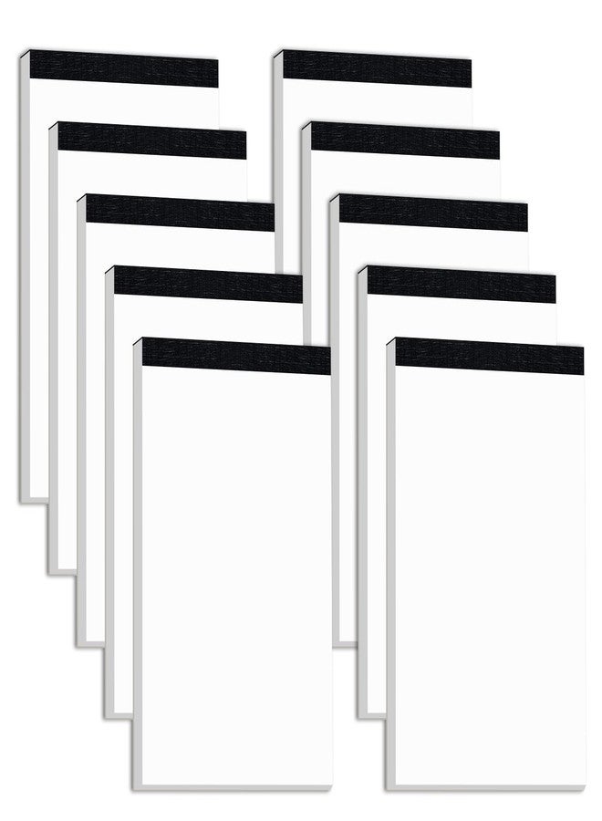 PINJINGPRO 10 Pack Blank Notepad Ruled for Work 50 Sheets Study Servers Daily Planning Small Notepad 3x5 Inch Note Pads Refills Notes Memo Pads White Paper Pads Writing Pads Scratch Note Pad for Office Supplies - Image 1