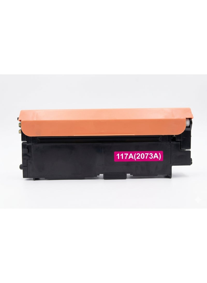 خرطوشة حبر أرجواني (Magenta) متوافقة مع طابعات  117A بجودة ممتازة (بديلة للموديل W2073A)