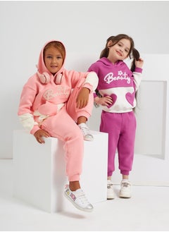 Girls  Printed Cotton Set of sweatshirt and pants-kashmir