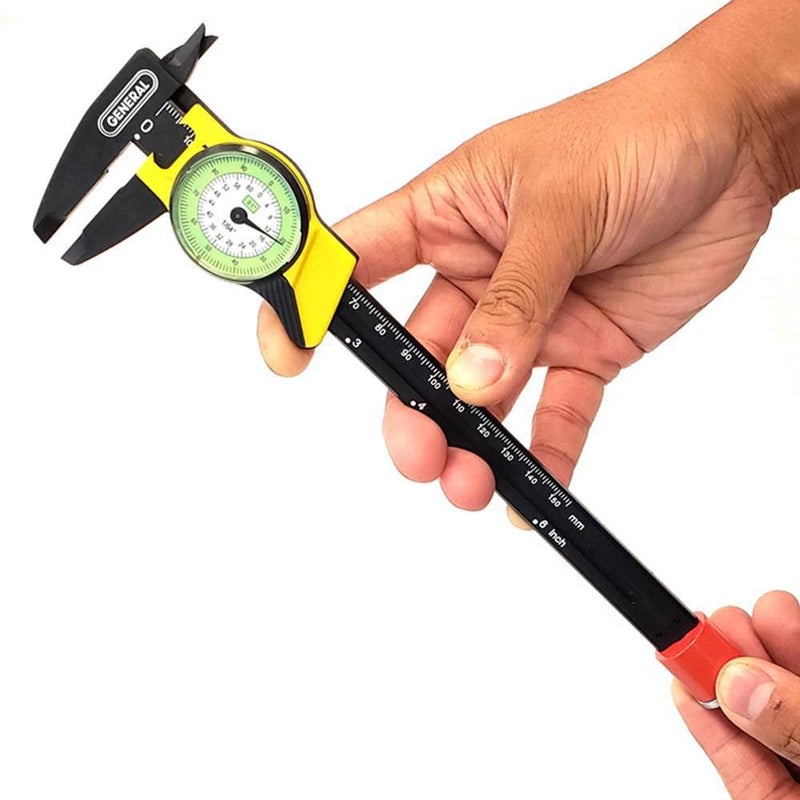 General Tools General Tools 142 Plastic Dial Caliper, 0-6" Range, .01" & 1/64"  - Image 2