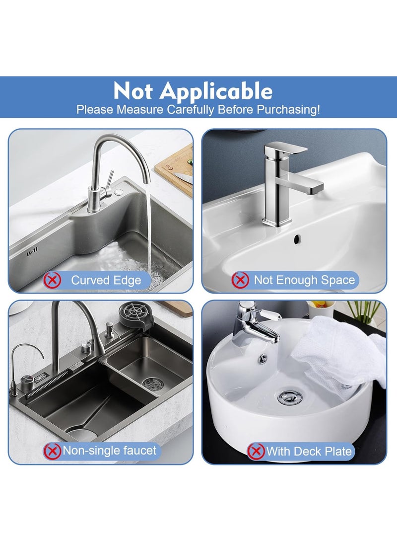 Bukela Diatomite Faucet Mat - Fast Drying Sink Splash Guard Water Absorbing Stone Sink Tray, Instant Faucet Mat for Kitchen & Bathroom Counter to Prevent Moisture Buildup(60*10*0.9cm) - Image 3