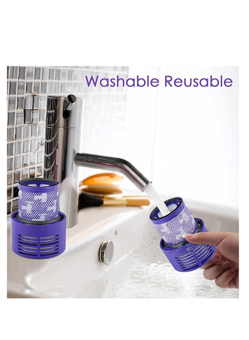 كابتن تيك Vacuum Filter Replacements Washable Compatible V10 SV12 Cyclone Animal Absolute Total Clean Vacuum Cleaner 2 Pack - Image 5