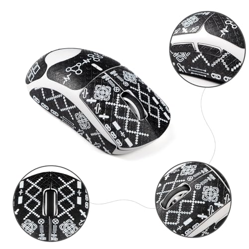 IMMOENUC Mouse Grip Tape for Logitech G PRO X Superlight Mouse Anti Slip Skin Self-Adhesive,Pre-Cut,Sweat-Resistant Game Mice Accessories - Image 2