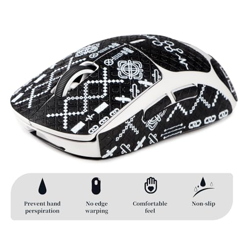 IMMOENUC Mouse Grip Tape for Logitech G PRO X Superlight Mouse Anti Slip Skin Self-Adhesive,Pre-Cut,Sweat-Resistant Game Mice Accessories - Image 3