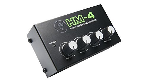 Mackie HM Series, 4-Way Headphone Amplifier Mixer Accessory 1-ch x 4 headphones (HM-4), Black - Image 4