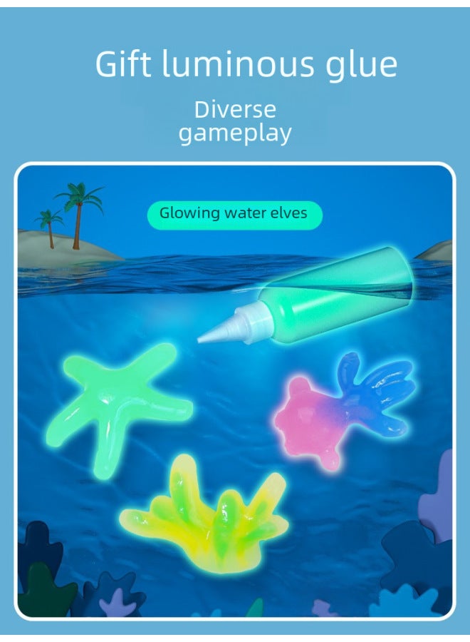 Children's Magical Water Elf Mold Baby Water Supplement Handmade Diy Material Pack Girl's Educational Toy-Color:Water Elf [Supreme] Send 2 More Bottles Of Color Glue  - Image 5