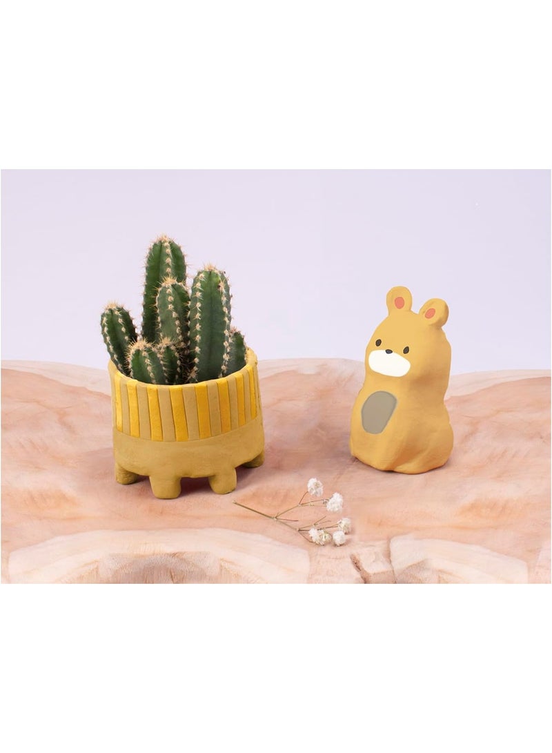 JOVI 1-Piece Air Dry Ready to Use Modelling Clay Sand Colour - Image 2