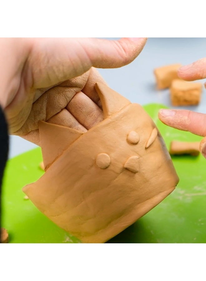 JOVI 1-Piece Air Dry Ready to Use Modelling Clay Sand Colour - Image 4