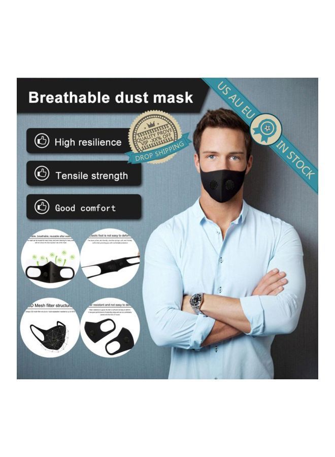 NIBEMINENT Double Breathing Valve Face Mask - Image 4