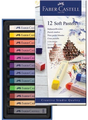 Creative Studio Powder Pastel Paint (Soft) 12 Colors Full Size