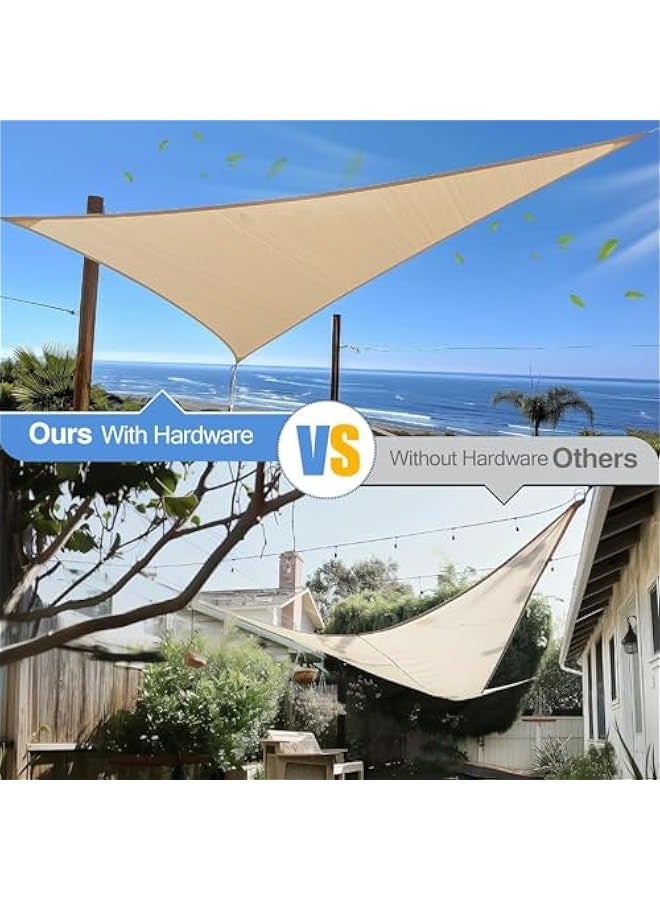 دوركو طقم أدوات تثبيت شراع المظلة الشمسية 6 بوصة مقاس 304 ستانلس ستيل للخدمة الشاقة 304 بوصة لتركيب مظلة الفناء الخارجي المثلثة والمستطيلة في الهواء الطلق - Image 3