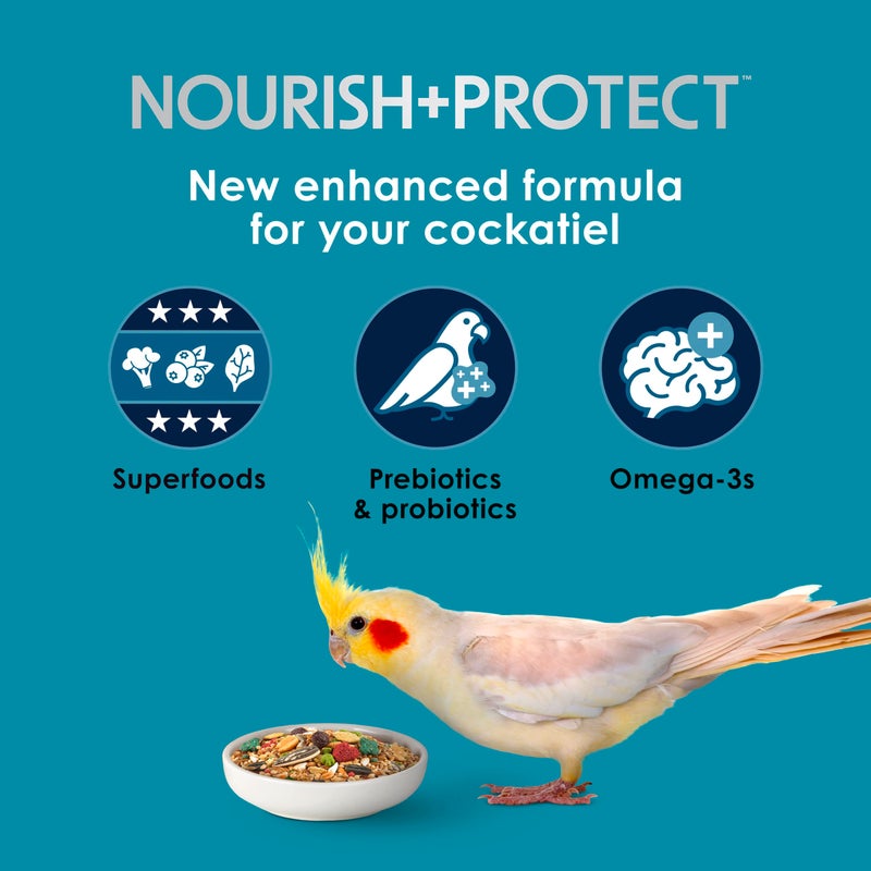 Kaytee Forti-Diet Pro Health Nourish+Protect Cockatiel Food, Comprehensive Nutrition Backed by Science, Digestive Health, Immune Support, 5 pounds - Image 3