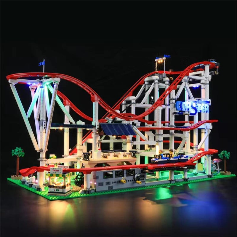 GEAMENT LED Light Kit Compatible with Lego Roller Coaster  Lighting Set for Creator 10261 Building Model Model Set Not Included - Image 3
