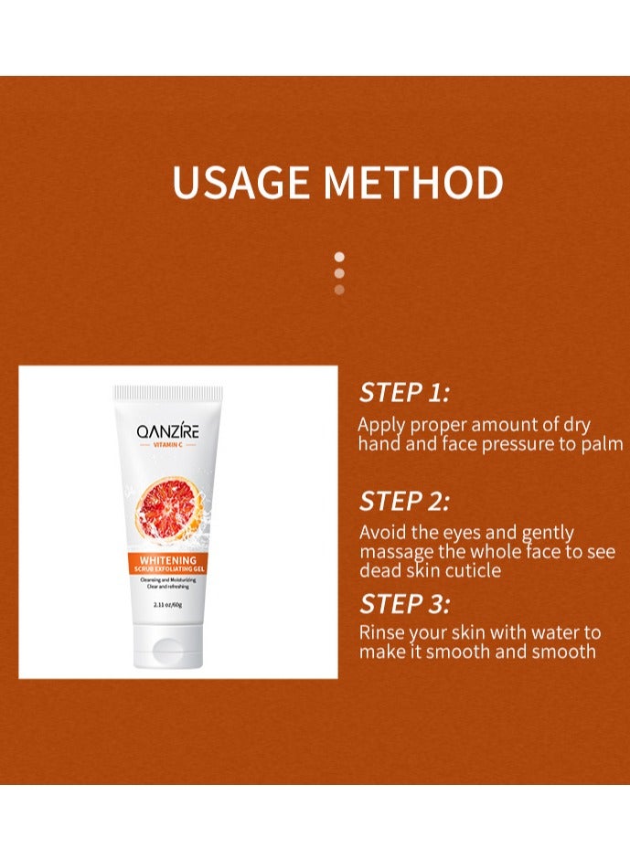 Whitening Scrub Exfoliating Gel Cleansing Moisturizing Refreshing