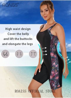 roaiss Women One Piece Backless Swimsuit Color Block Surf Clothes Sleeveless Swimwear Conservative Beachwear Bathing Suit Sports Suits Jumpsuit  - Image 2