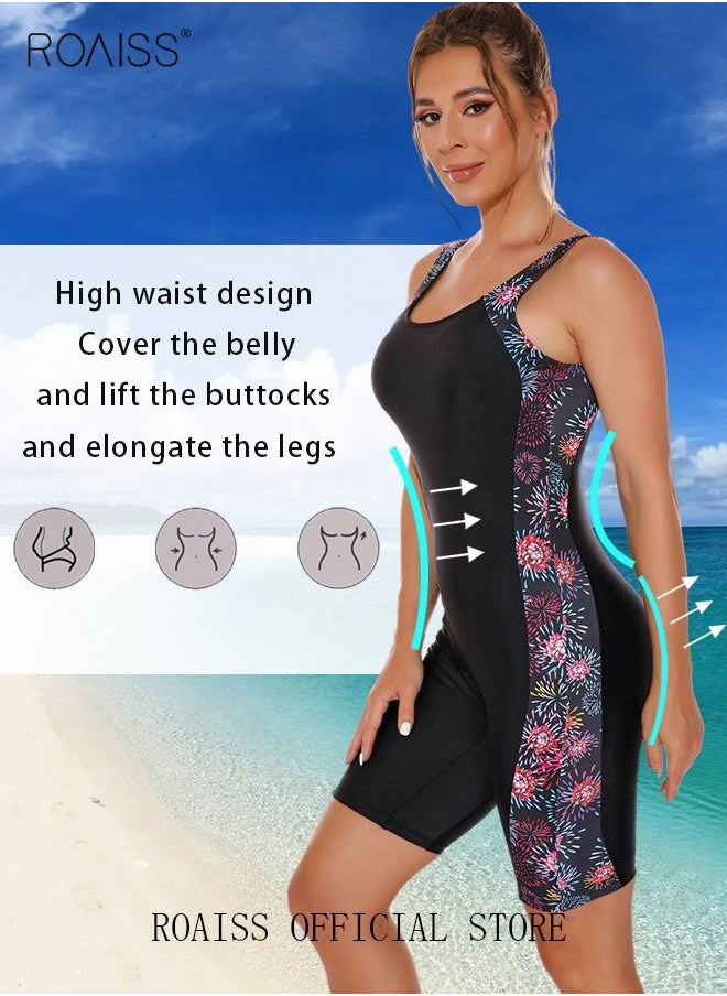 roaiss Women One Piece Backless Swimsuit Color Block Surf Clothes Sleeveless Swimwear Conservative Beachwear Bathing Suit Sports Suits Jumpsuit  - Image 2