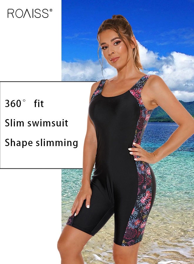 roaiss Women's One Piece Backless Swimsuit, Versatile Surf and Sports Bathing Suit Designed for Conservative Beachwear Backless Design, Tummy Control Silhouette, Comfortable Jumpsuit Style for Swimming, Surfing, Summer Vacations - Image 4