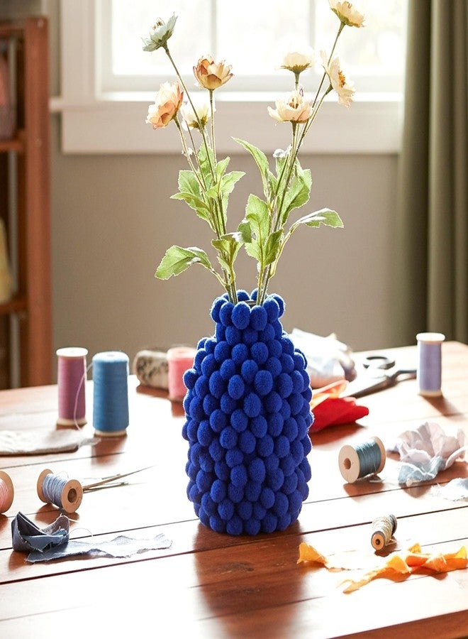 Caydo [400 pcs] - 300 Pieces 1 Inch Pink Pompoms with 100pieces Wiggle Eyes Multicolor Arts and Crafts Pom Poms Balls for Kids DIY Art Creative Crafts Decorations - Image 5