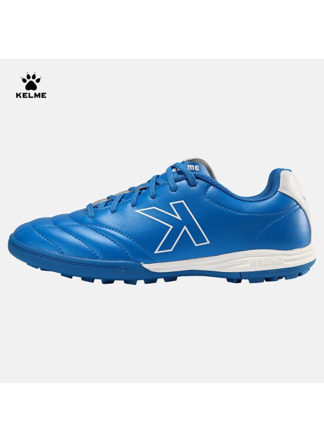 Kelme Tf Soccer Shoes For Men, Adults And Youth, Breathable Non-slip Molded Studs Professional Training Football Boots, Blue/white, Size 37 - Image 1