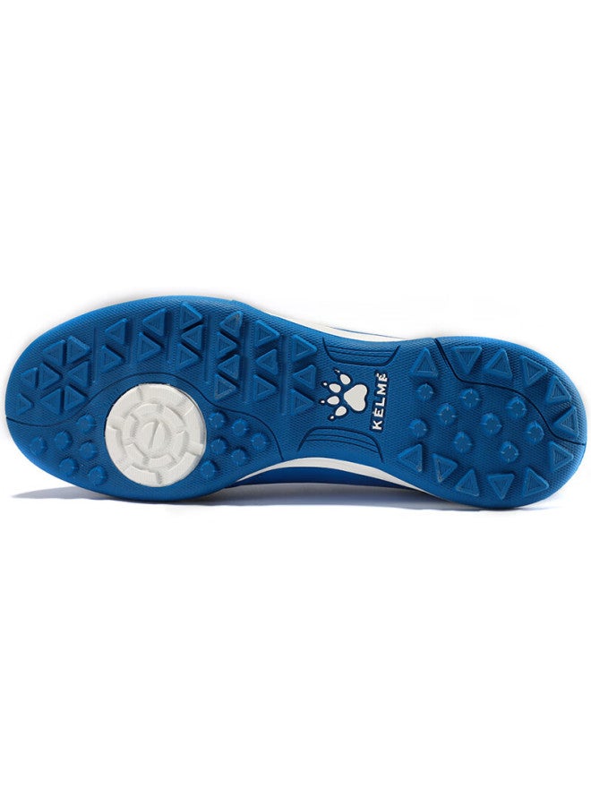Kelme Tf Soccer Shoes For Men, Adults And Youth, Breathable Non-slip Molded Studs Professional Training Football Boots, Blue/white, Size 37 - Image 4