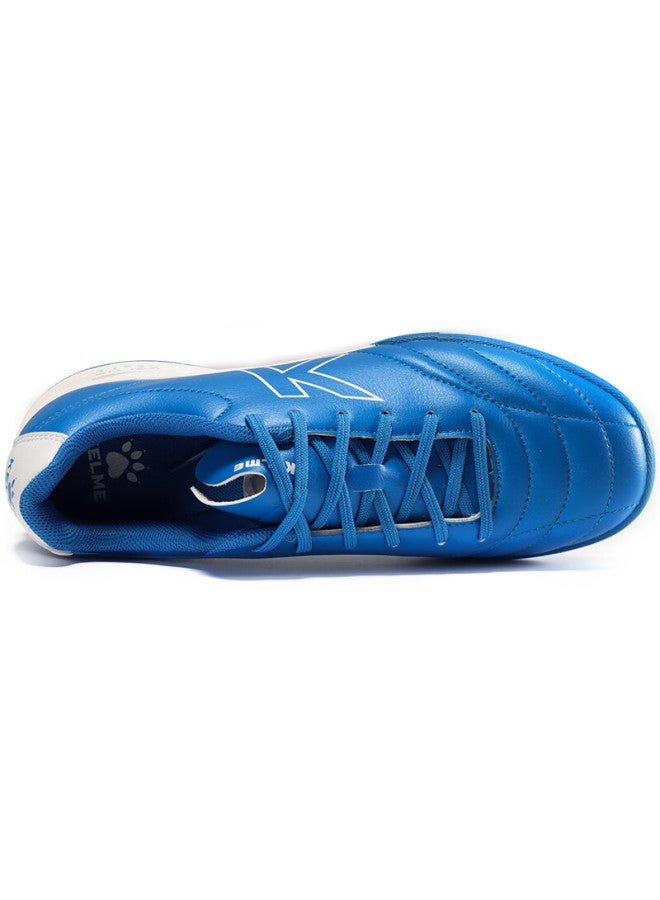 Kelme Tf Soccer Shoes For Men, Adults And Youth, Breathable Non-slip Molded Studs Professional Training Football Boots, Blue/white, Size 37 - Image 3