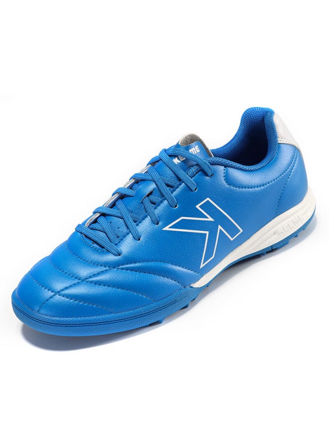 Kelme Tf Soccer Shoes For Men, Adults And Youth, Breathable Non-slip Molded Studs Professional Training Football Boots, Blue/white, Size 37 - Image 2