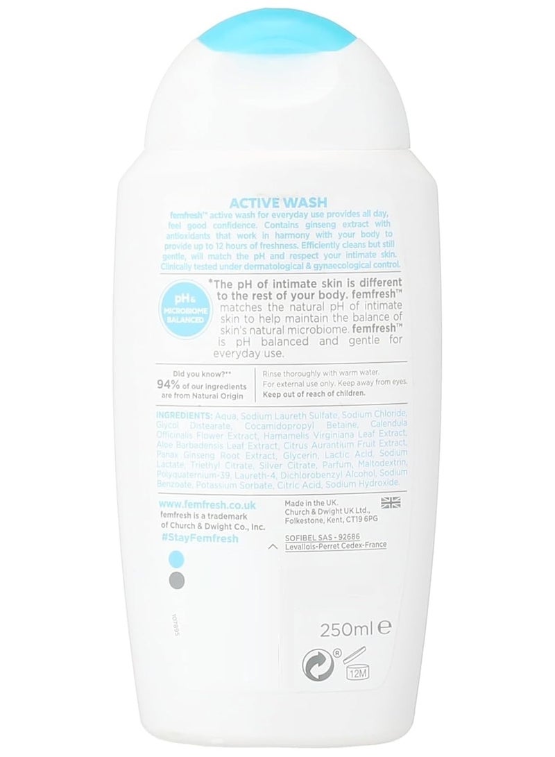 فيم فريش غسول حميمي جديد فعال منعش 250 مل مع خلاصة الجينسنغ وأيونات الفضة 250 مل - Image 2