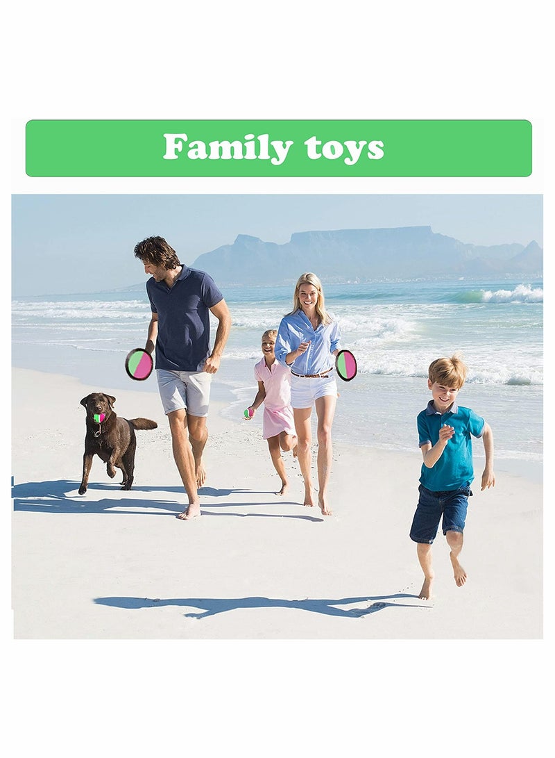 Excefore Paddle Toss and Catch Ball Game Set for Kids, Backyard Games Beach Games, 8inch - Image 3