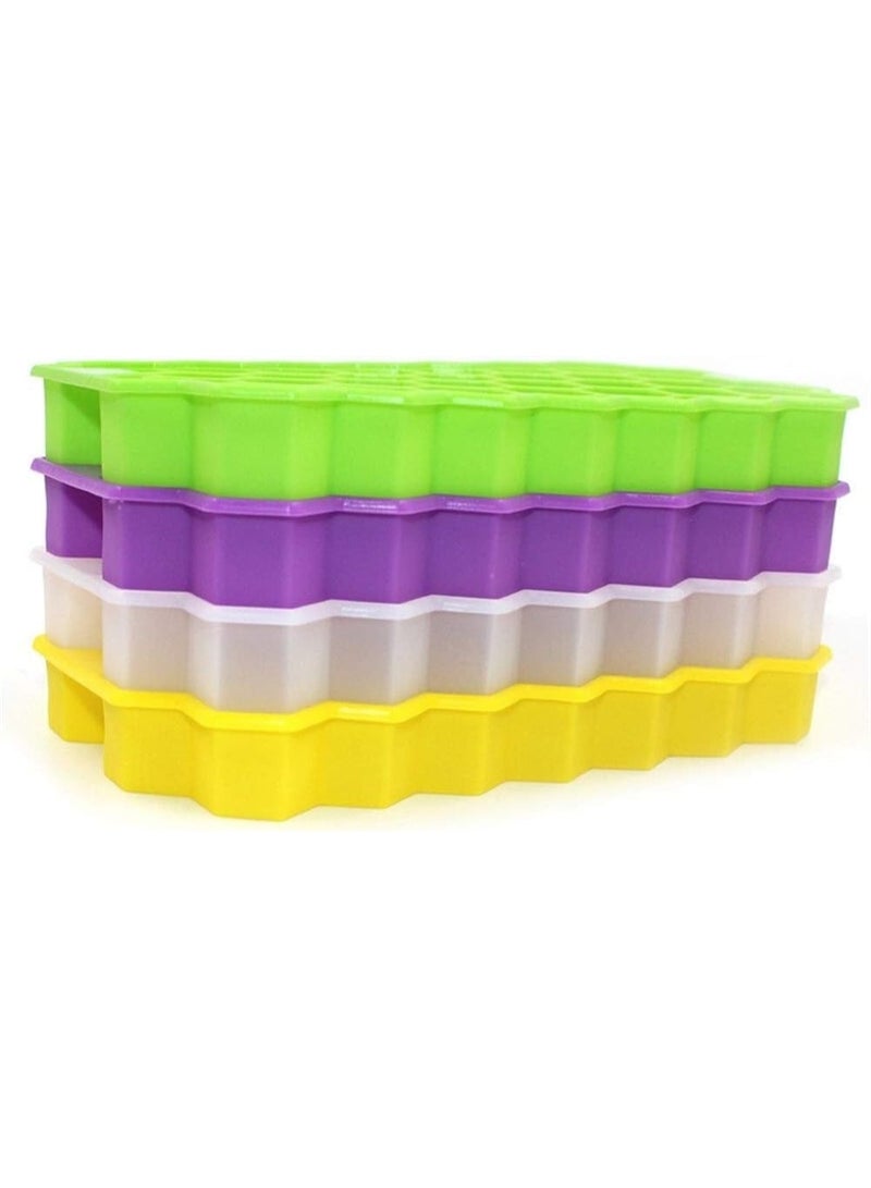 Honeycomb Ice Cube Mold – Food-Grade Silicone – White - Image 5